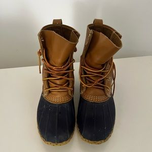LL BEAN Womens Size 9 Duck Boots Waterproof Made in Maine USA Hunting